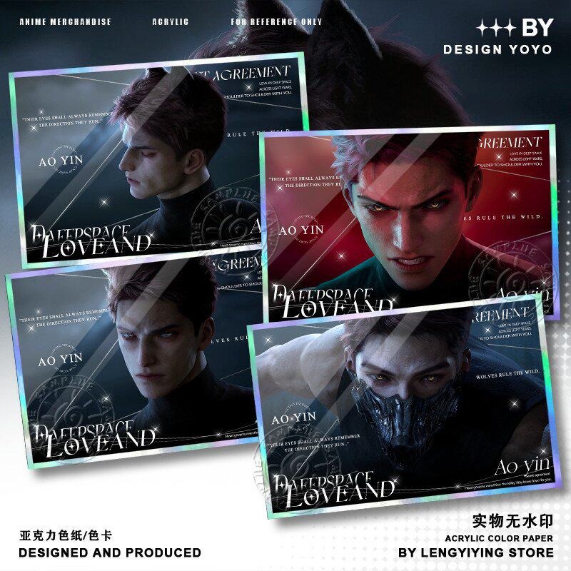 Anime Merchandise China - Valko ‌ Doppelfarbige Acryl-Kollektionskarte „Love and