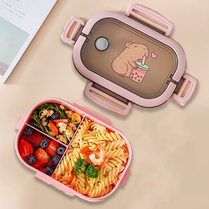 Manga Storage Box - Capybara Bento Lunchbox Anime Tiere Drucken