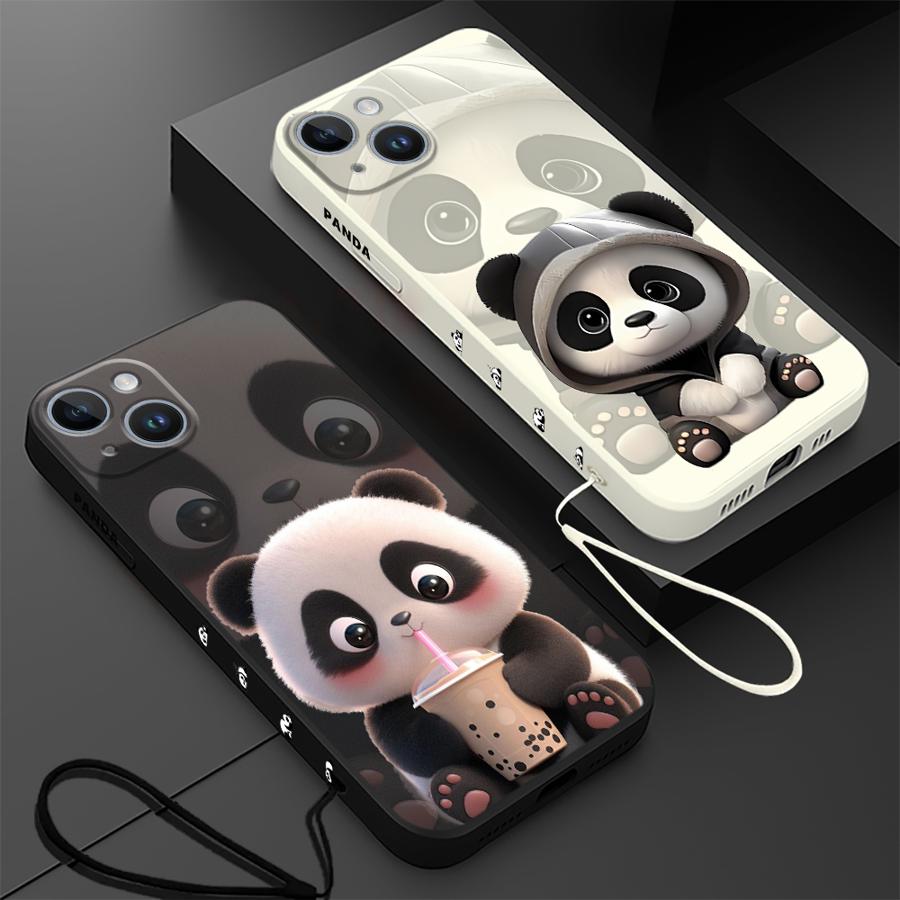 Süße Panda Handy hülle für iPh – Lanyard Anime Logo Bewertung und Preis