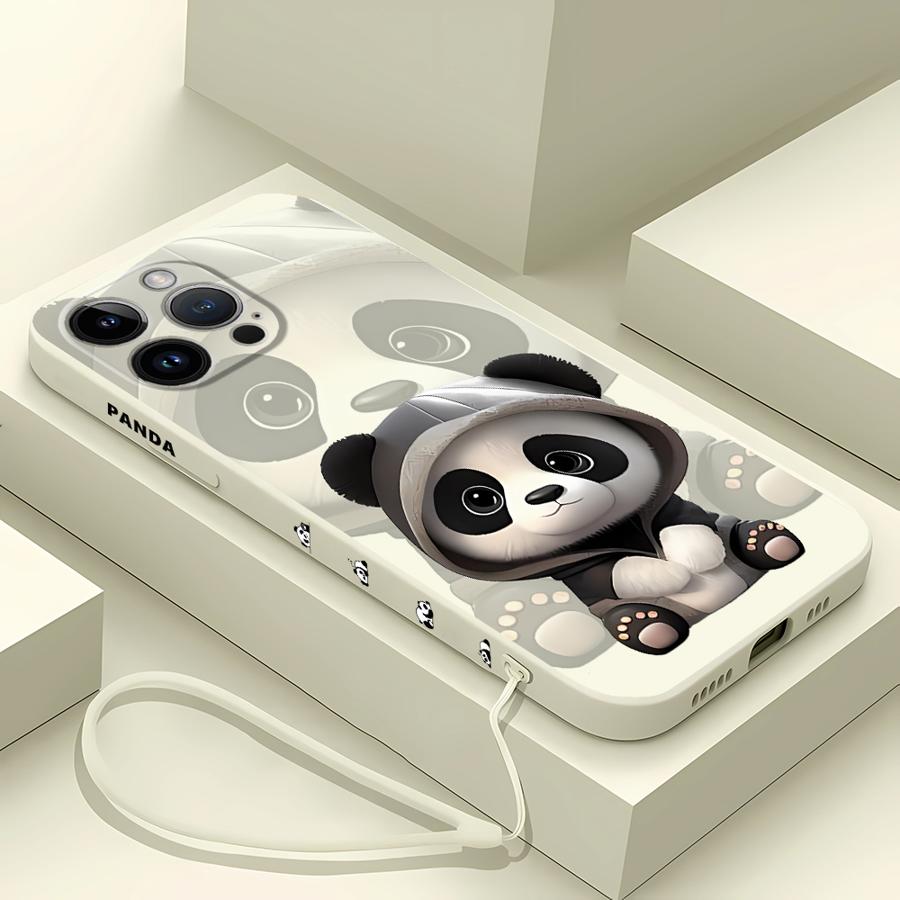 Süße Panda Handy hülle für iPh – Lanyard Anime Logo Bewertung und Preis